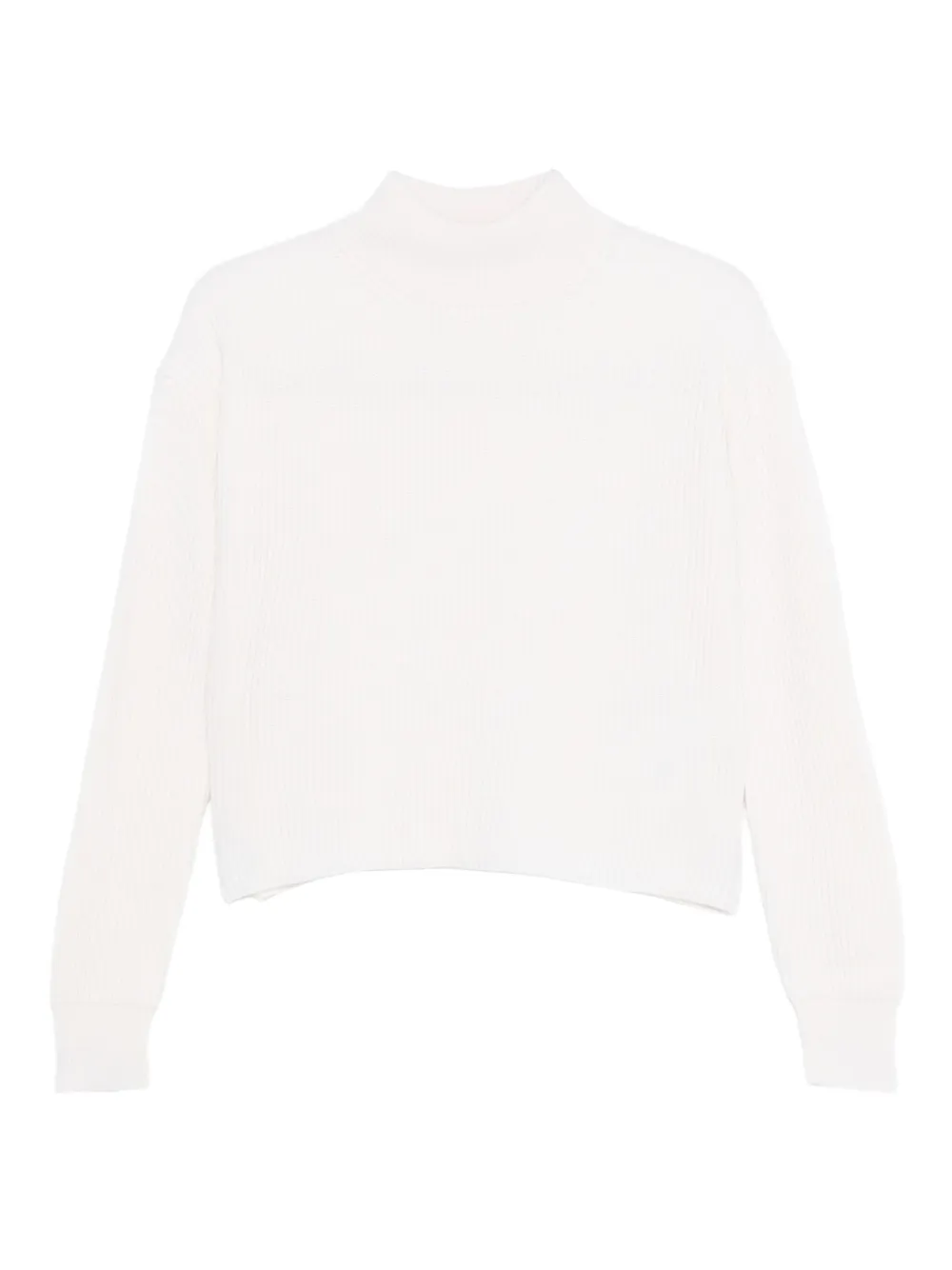 Свитер в рубчик с воротником-стойкой Max Mara, белый
Свитер в рубчик с воротником-стойкой Max Mara, белый