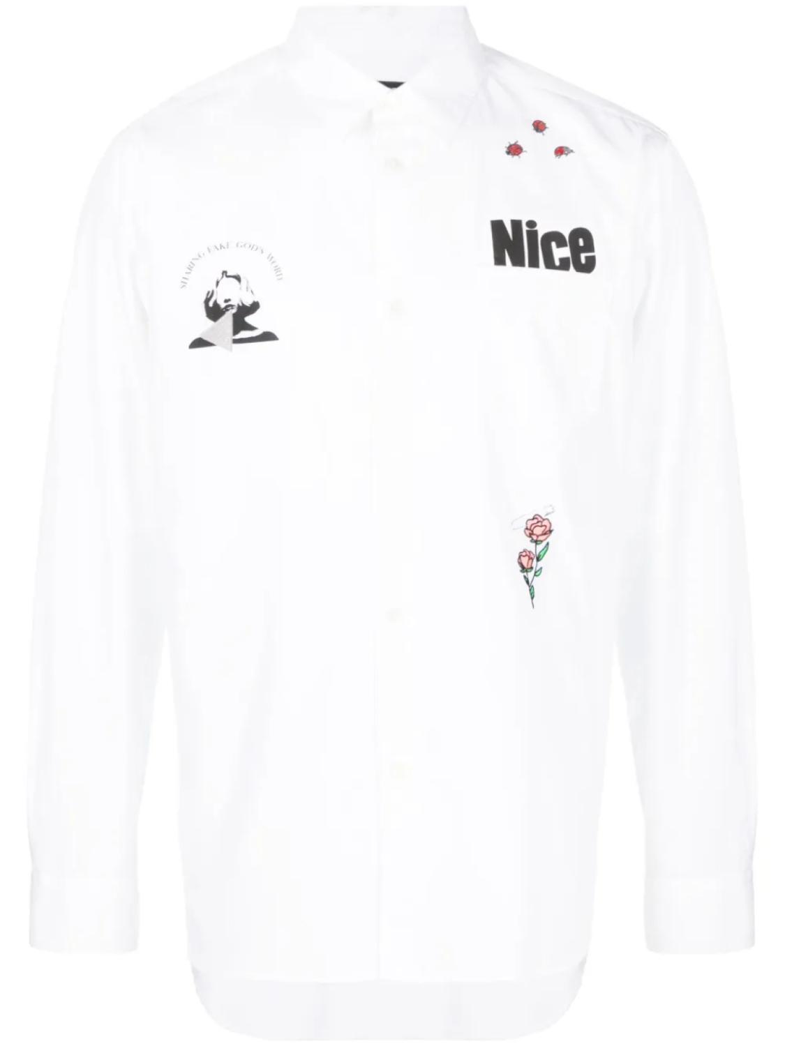 Undercover рубашка с нашивкой, белый
Undercover рубашка с нашивкой, белый