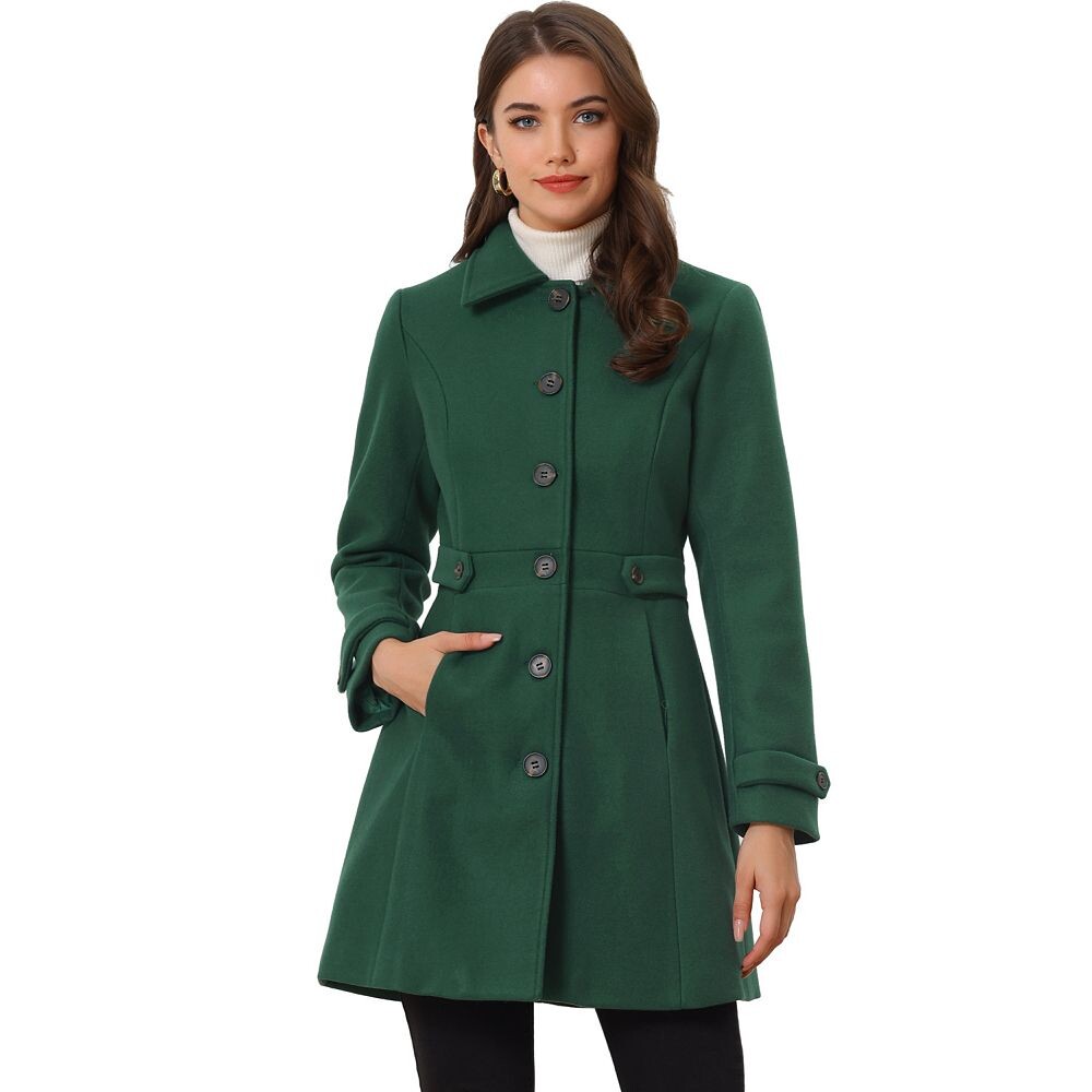 Женский классический однобортный зимний длинный плащ с карманами ALLEGRA K, зеленый
Женский классический однобортный зимний длинный плащ с карманами ALLEGRA K, зеленый