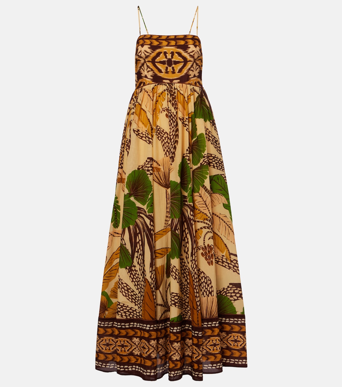 Эскиз листвы хлопковое макси-платье Farm Rio, песочный
Эскиз листвы хлопковое макси-платье Farm Rio, песочный