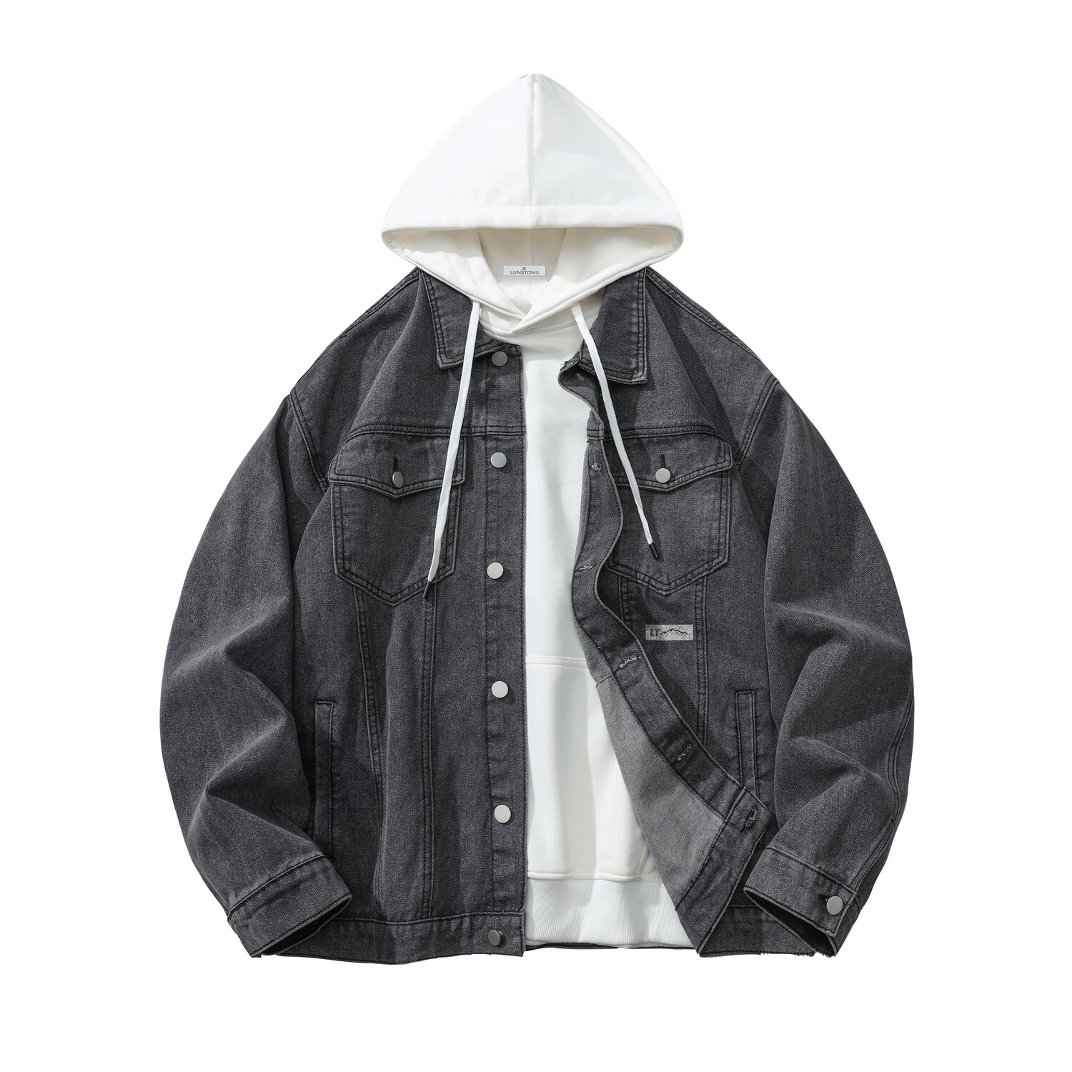 LIVINGTOWN Джинсовая куртка унисекс, Dark Gray Sweatshirt
LIVINGTOWN Джинсовая куртка унисекс, Dark Gray Sweatshirt