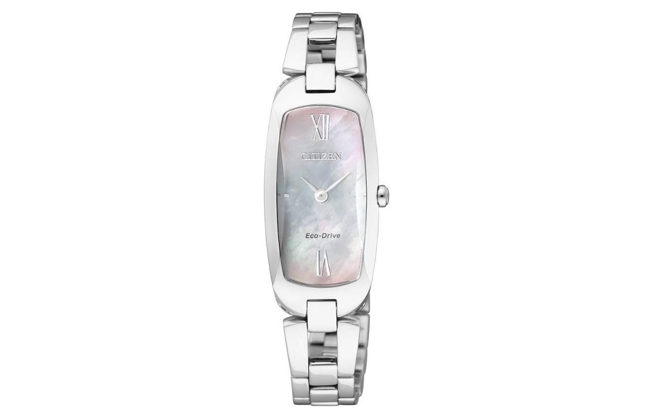 Световая подзарядка кварцевый механизм браслет из нержавеющей стали часы 18*37 мм унисекс циферблат цвета перламутр CITIZEN
Световая подзарядка кварцевый механизм браслет из нержавеющей стали часы 18*37 мм унисекс циферблат цвета перламутр CITIZEN