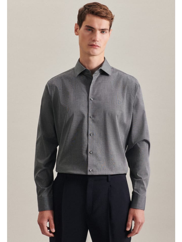 Рубашка Seidensticker, черный
Рубашка Seidensticker, черный