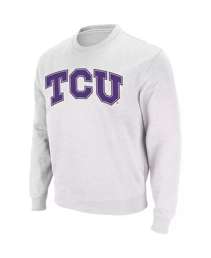 Мужская толстовка TCU Horned Frogs Arch & Logo с круглым вырезом Colosseum, белый
Мужская толстовка TCU Horned Frogs Arch & Logo с круглым вырезом Colosseum, белый
