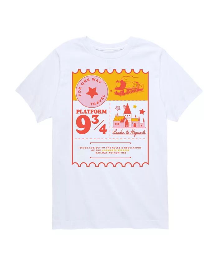 Футболка с рисунком Гарри Поттера Big Boys на платформе 9 3/4 Hybrid, белый
Футболка с рисунком Гарри Поттера Big Boys на платформе 9 3/4 Hybrid, белый