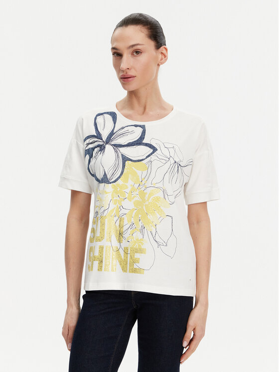 Футболка свободного кроя 11105007 Olsen, белый
Футболка свободного кроя 11105007 Olsen, белый