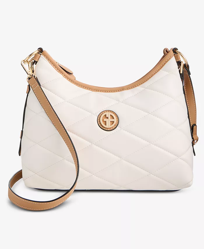 Маленькая стеганая мягкая сумка через плечо Giani Bernini, белый
Маленькая стеганая мягкая сумка через плечо Giani Bernini, белый