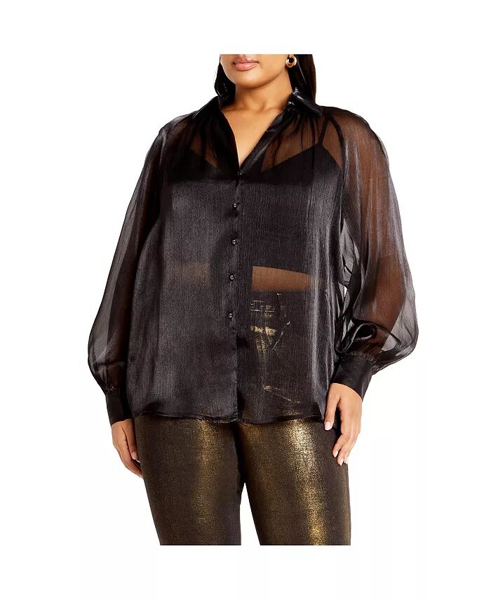 Рубашка Iliana больших размеров CITY CHIC, черный
Рубашка Iliana больших размеров CITY CHIC, черный