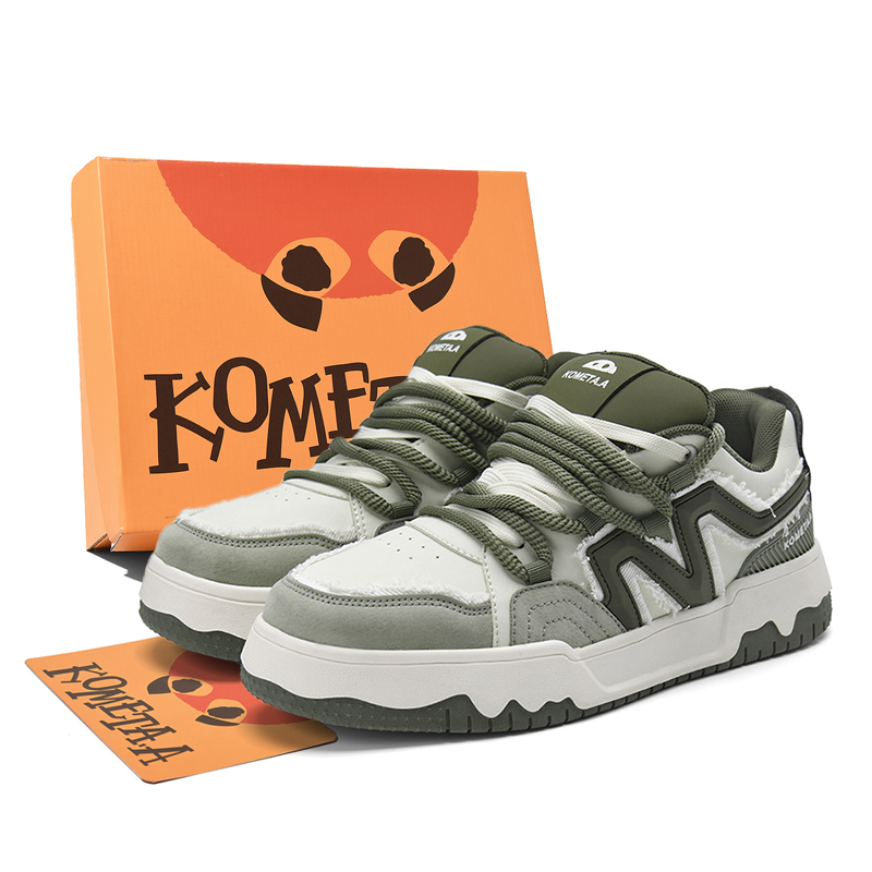 KOMETA.A Антискользящие и износостойкие низкие скейтерские кроссовки для мужчин с эффектом увеличения роста Dragon Well Green, цвет Dragon Well Green
KOMETA.A Антискользящие и износостойкие низкие скейтерские кроссовки для мужчин с эффектом увеличения роста Dragon Well Green, цвет Dragon Well Green