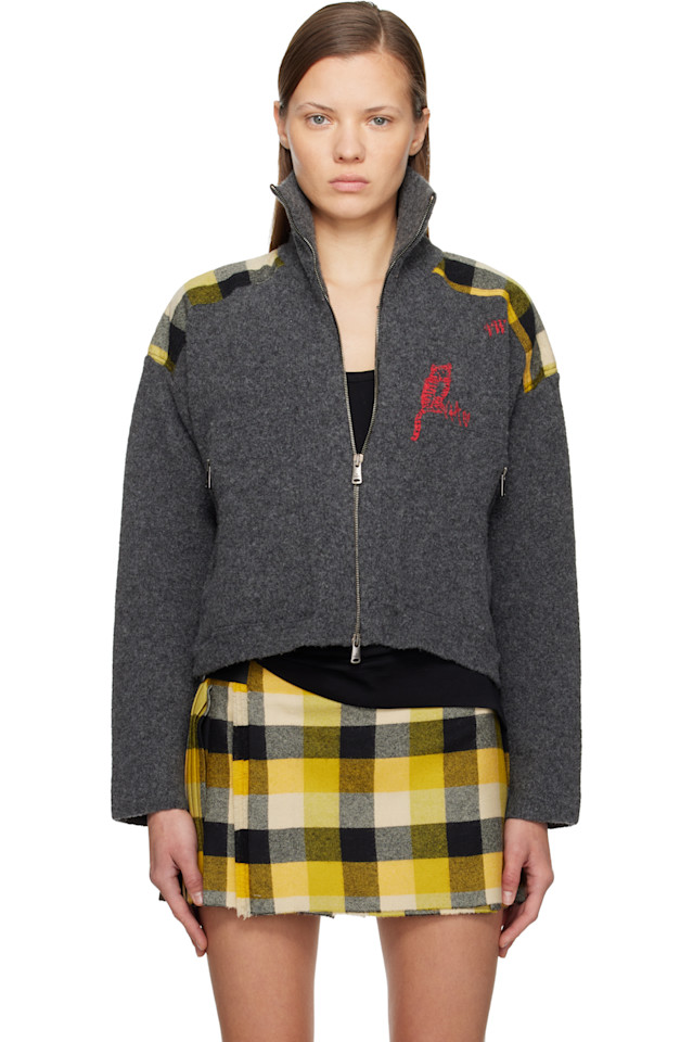 Vivienne Westwood Серая спортивная куртка на молнии с логотипом
Vivienne Westwood Серая спортивная куртка на молнии с логотипом