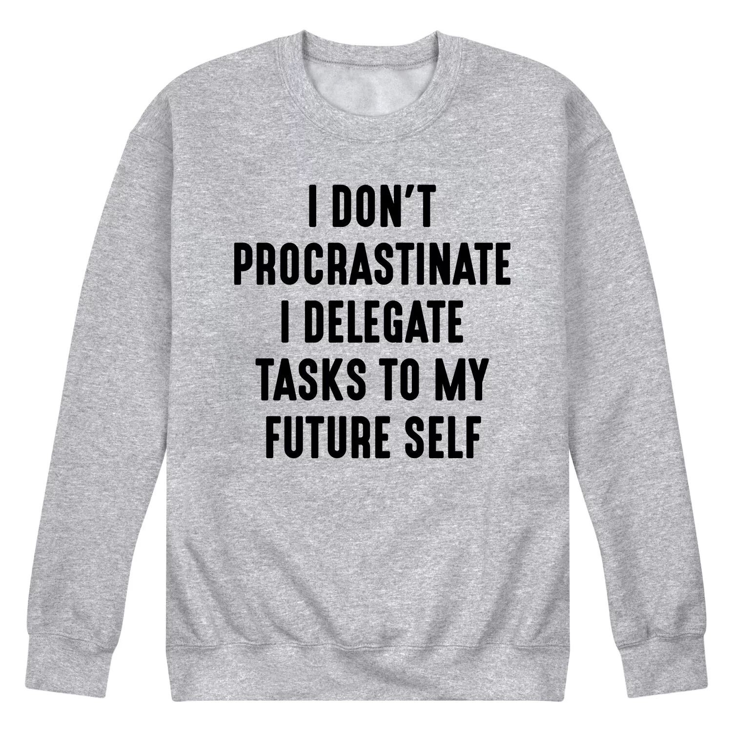 Мужской свитшот с рисунком «Я не откладываю на потом» Licensed Character
Мужской свитшот с рисунком «Я не откладываю на потом» Licensed Character