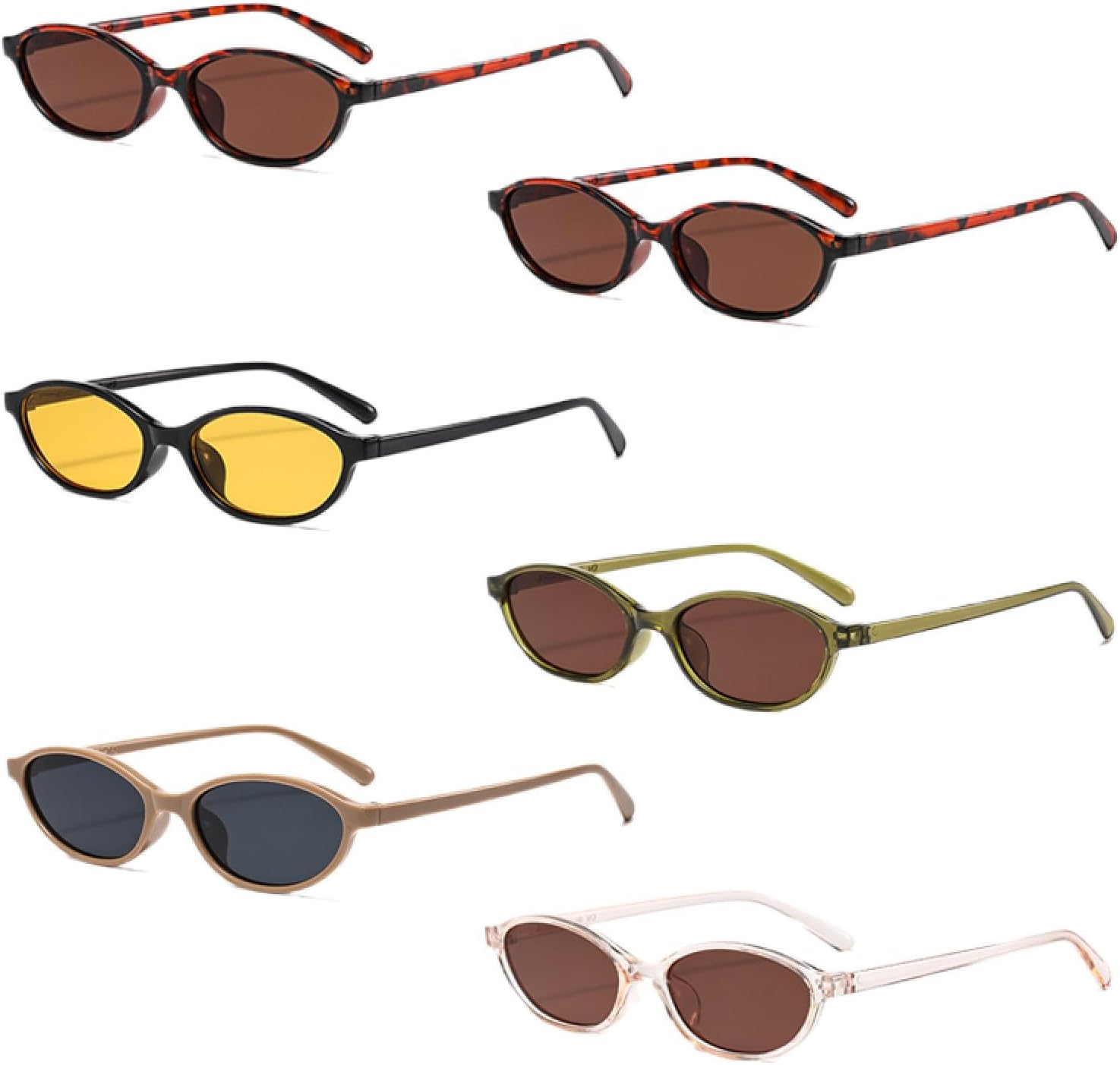 Солнцезащитные очки с защитой от УФ-излучения UV400 | Маленькая овальная оправа | Для женщин и мужчин | Для занятий спортом на открытом воздухе и вождения DSVIGF, 6pcs Z04
Солнцезащитные очки с защитой от УФ-излучения UV400 | Маленькая овальная оправа | Для женщин и мужчин | Для занятий спортом на открытом воздухе и вождения DSVIGF, 6pcs Z04