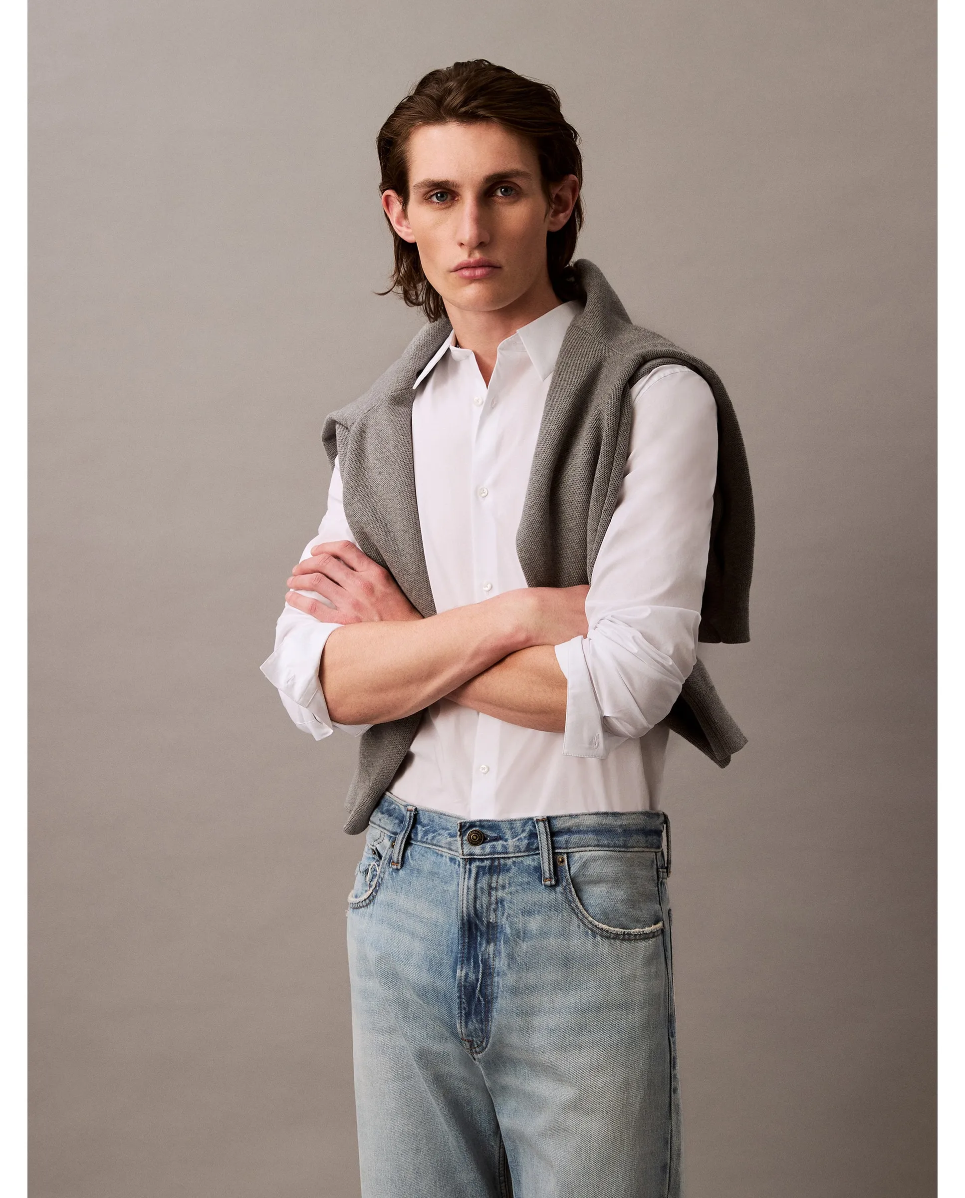 Мужская повседневная рубашка из поплина Calvin Klein, белый
Мужская повседневная рубашка из поплина Calvin Klein, белый