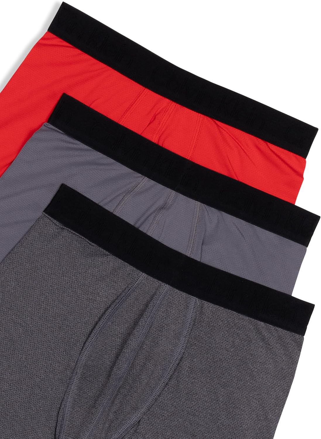 Комплект из 3 трусов-боксеров для мальчиков Calvin Klein Performance, Granite Gray Heather/Castle Rock/Red
Комплект из 3 трусов-боксеров для мальчиков Calvin Klein Performance, Granite Gray Heather/Castle Rock/Red