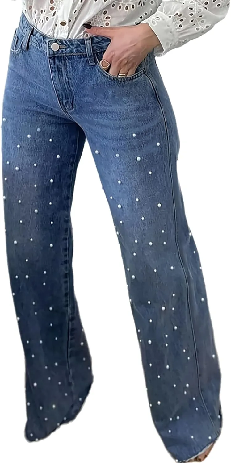 Женские джинсы Pearl прямого кроя Casual Mid Rise Stretchy Raw Hem Distressed QLAUYIOE
Женские джинсы Pearl прямого кроя Casual Mid Rise Stretchy Raw Hem Distressed QLAUYIOE