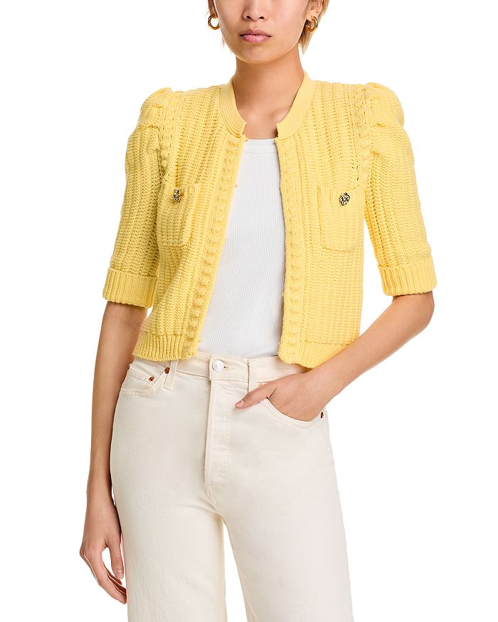 Кардиган укороченный фактурный Delilah L'AGENCE, желтый
Кардиган укороченный фактурный Delilah L'AGENCE, желтый