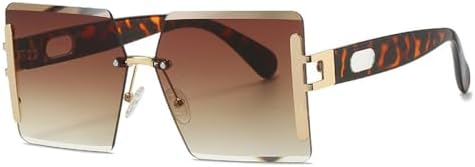 Солнцезащитные очки большого размера без оправы 2027 года для женщин и мужчин. Модные солнцезащитные очки в винтажном стиле, розовые, с защитой от УФ-излучения UV400 MTZJH, Leopard Tea
Солнцезащитные очки большого размера без оправы 2027 года для женщин и мужчин. Модные солнцезащитные очки в винтажном стиле, розовые, с защитой от УФ-излучения UV400 MTZJH, Leopard Tea