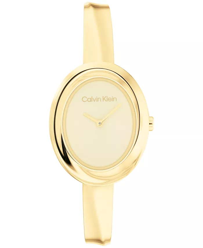 Женские часы с витым безелем на браслете из золотистой нержавеющей стали 24 мм Calvin Klein
Женские часы с витым безелем на браслете из золотистой нержавеющей стали 24 мм Calvin Klein