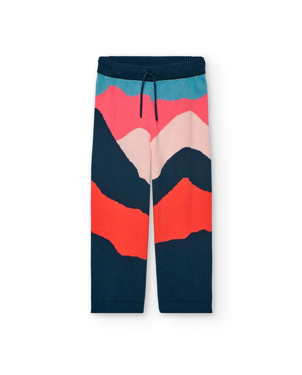 Широкие детские брюки на резинке со шнурками Boboli, многоцветный
Широкие детские брюки на резинке со шнурками Boboli, многоцветный