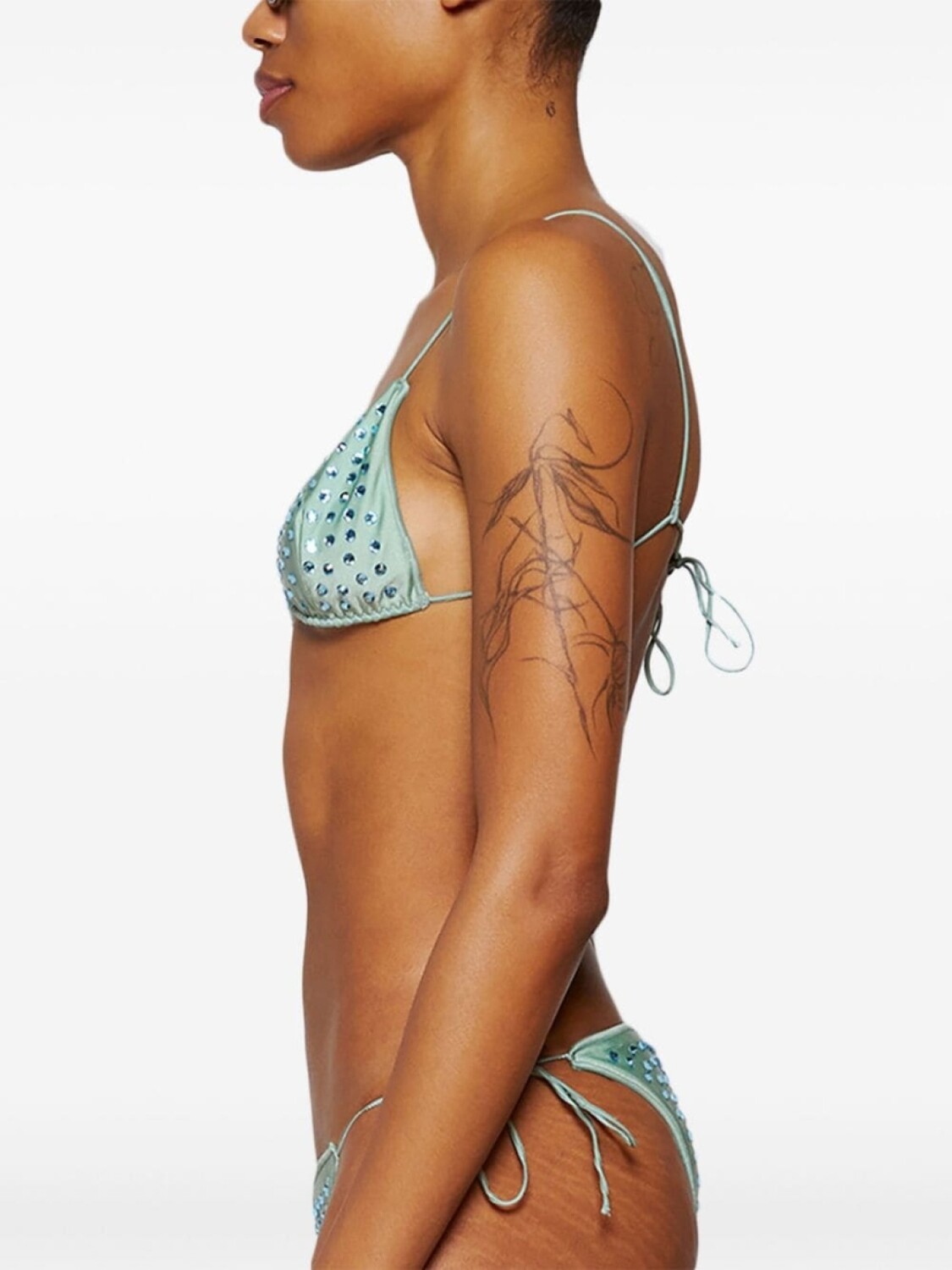 Oséree бикини Gem с кристаллами, зеленый
Oséree бикини Gem с кристаллами, зеленый