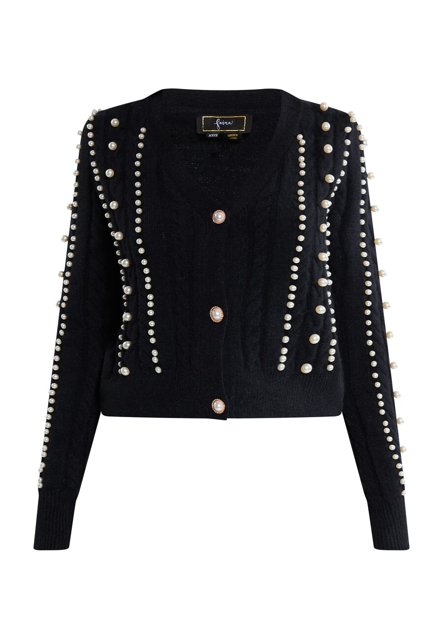 Вязаный кардиган faina, черный
Вязаный кардиган faina, черный