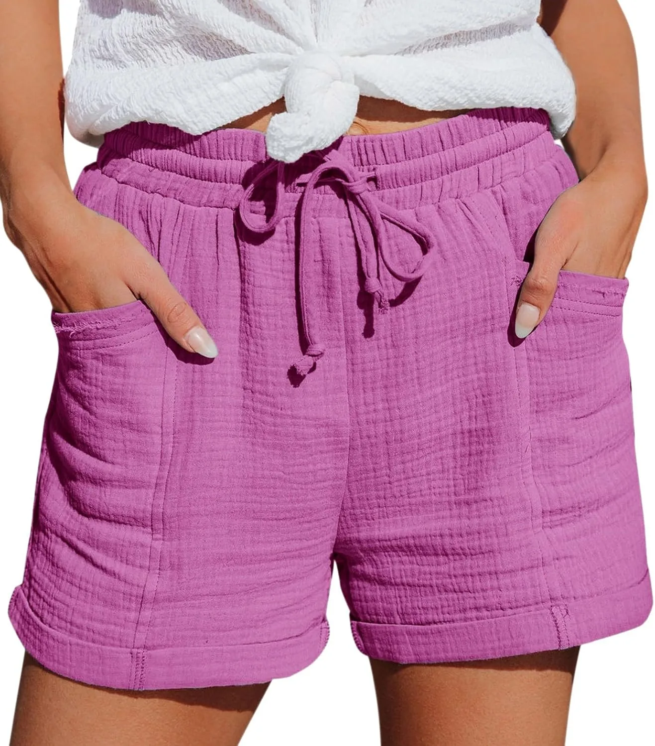 Льняные шорты для женщин 2026 лето Plus Size High Waisted Drawstring Straight Leg
Льняные шорты для женщин 2026 лето Plus Size High Waisted Drawstring Straight Leg