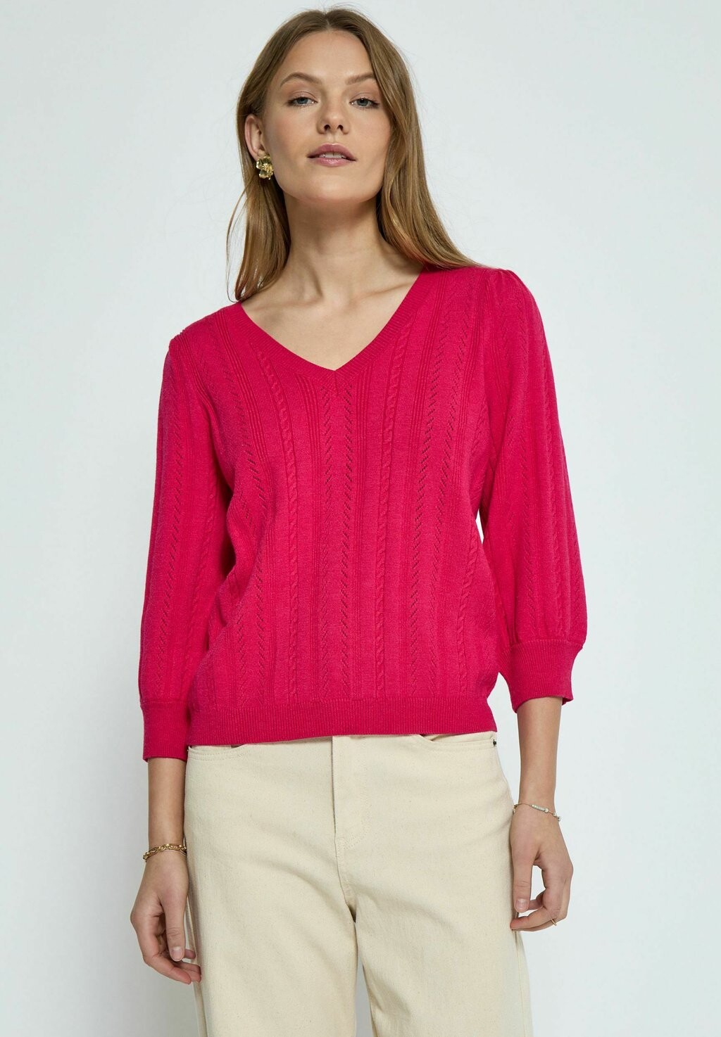 Вязаный свитер 3/4 SLEEVE V-NECK PEPPERCORN, цвет 4039 virtual pink
Вязаный свитер 3/4 SLEEVE V-NECK PEPPERCORN, цвет 4039 virtual pink