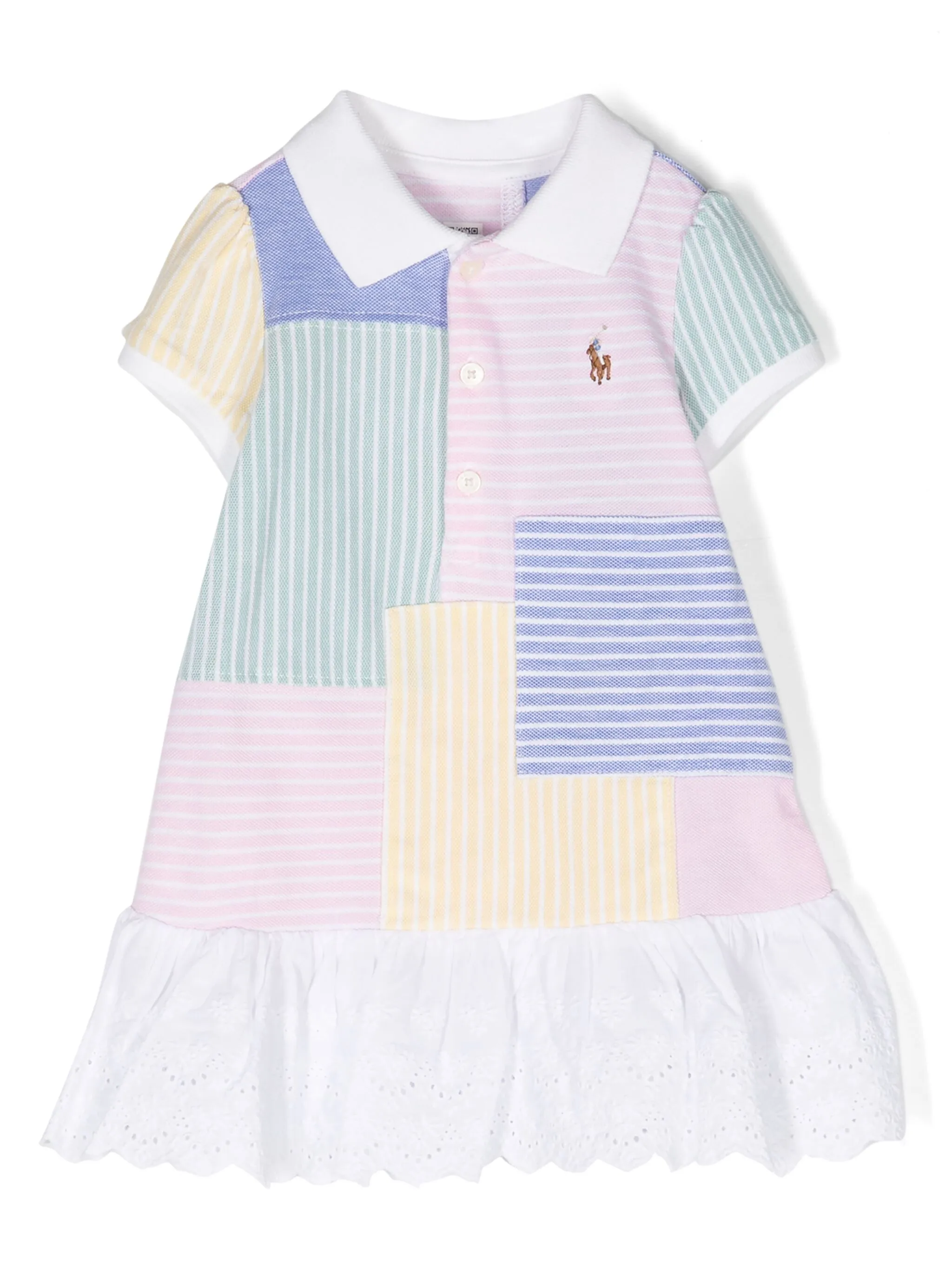 Комплект из платья и блумеров в полоску Polo Ralph Lauren Kids, белый
Комплект из платья и блумеров в полоску Polo Ralph Lauren Kids, белый
