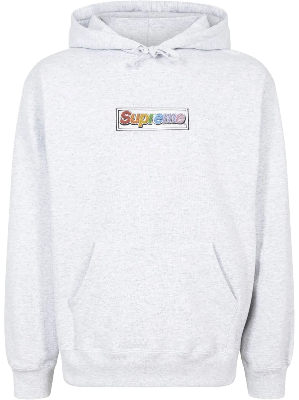 Худи Bling Box Logo Supreme, серый 
Худи Bling Box Logo Supreme, серый