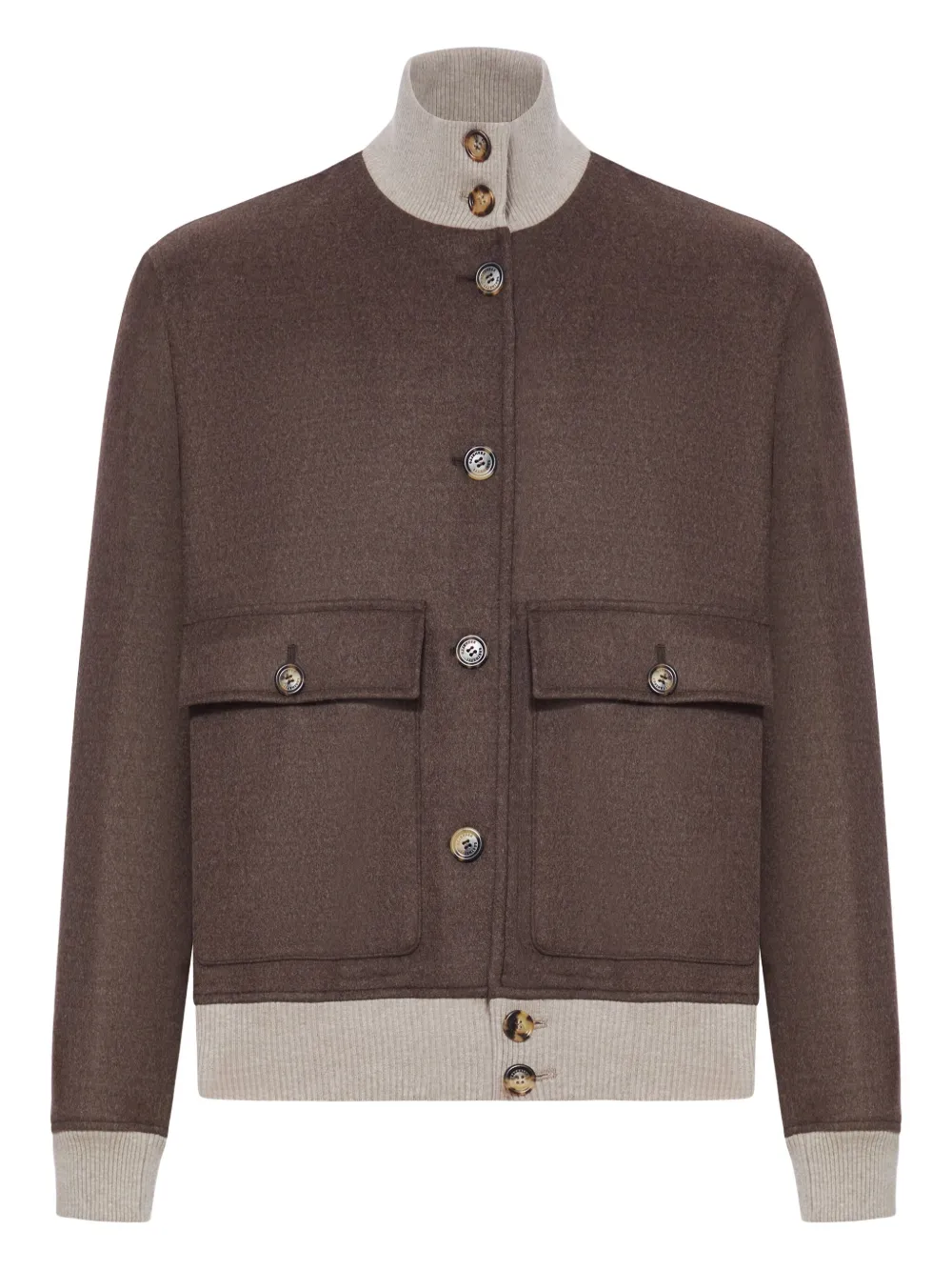 Бомбер из двойного шерстяного фланеля Brunello Cucinelli, коричневый
Бомбер из двойного шерстяного фланеля Brunello Cucinelli, коричневый