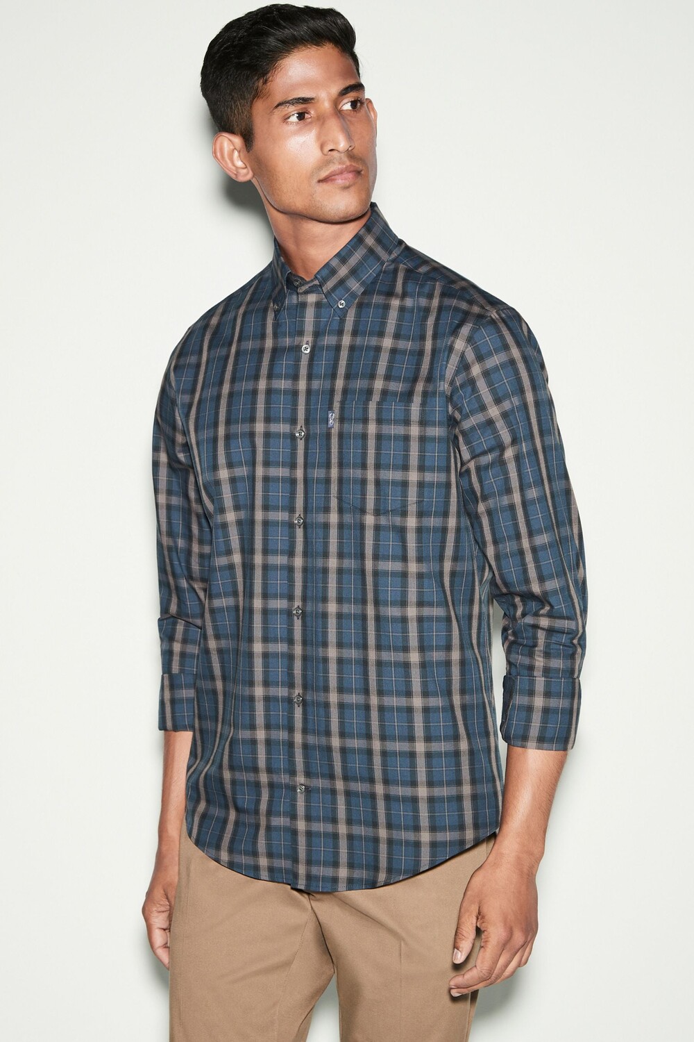 Рубашка Оксфорд на пуговицах, которую легко гладить Next, синий
Рубашка Оксфорд на пуговицах, которую легко гладить Next, синий