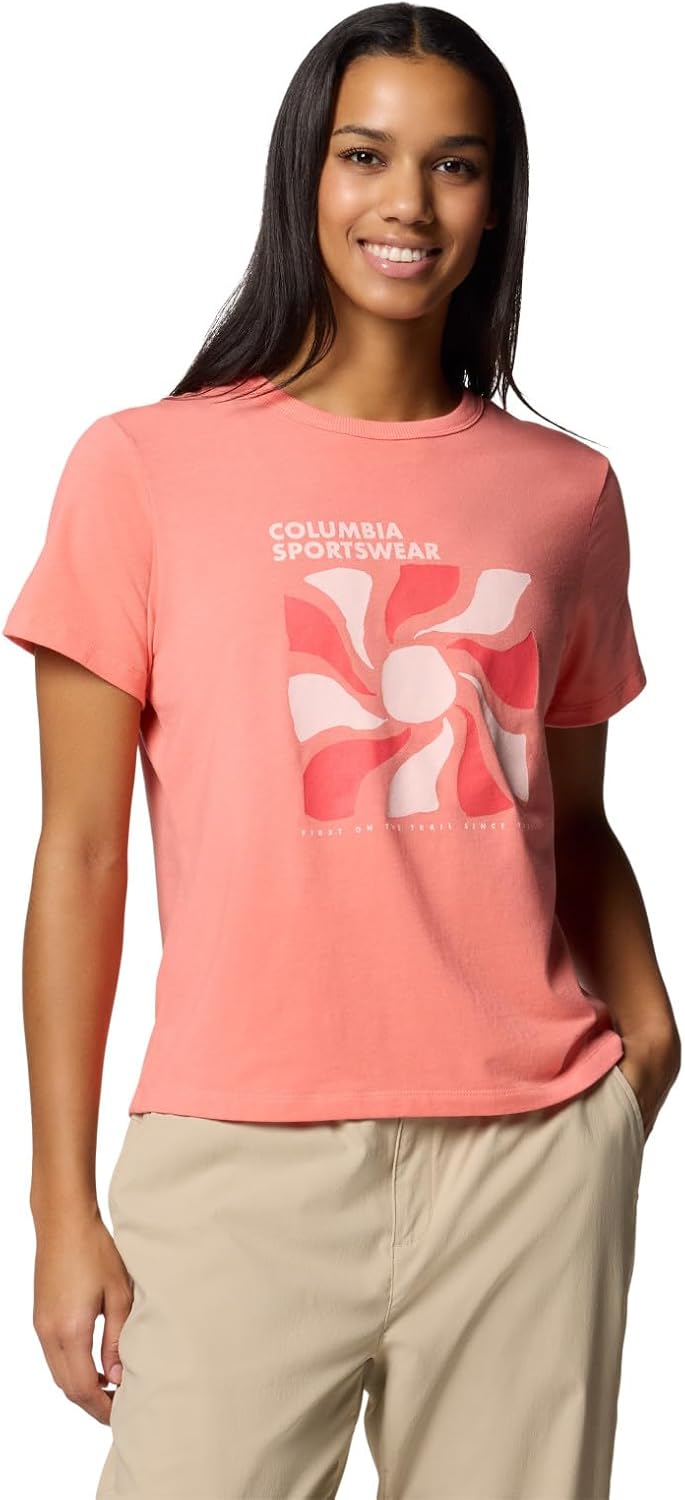 Женская футболка Columbia Sun Trek с коротким рукавом III, Alpenglow/Wavy Rays
Женская футболка Columbia Sun Trek с коротким рукавом III, Alpenglow/Wavy Rays