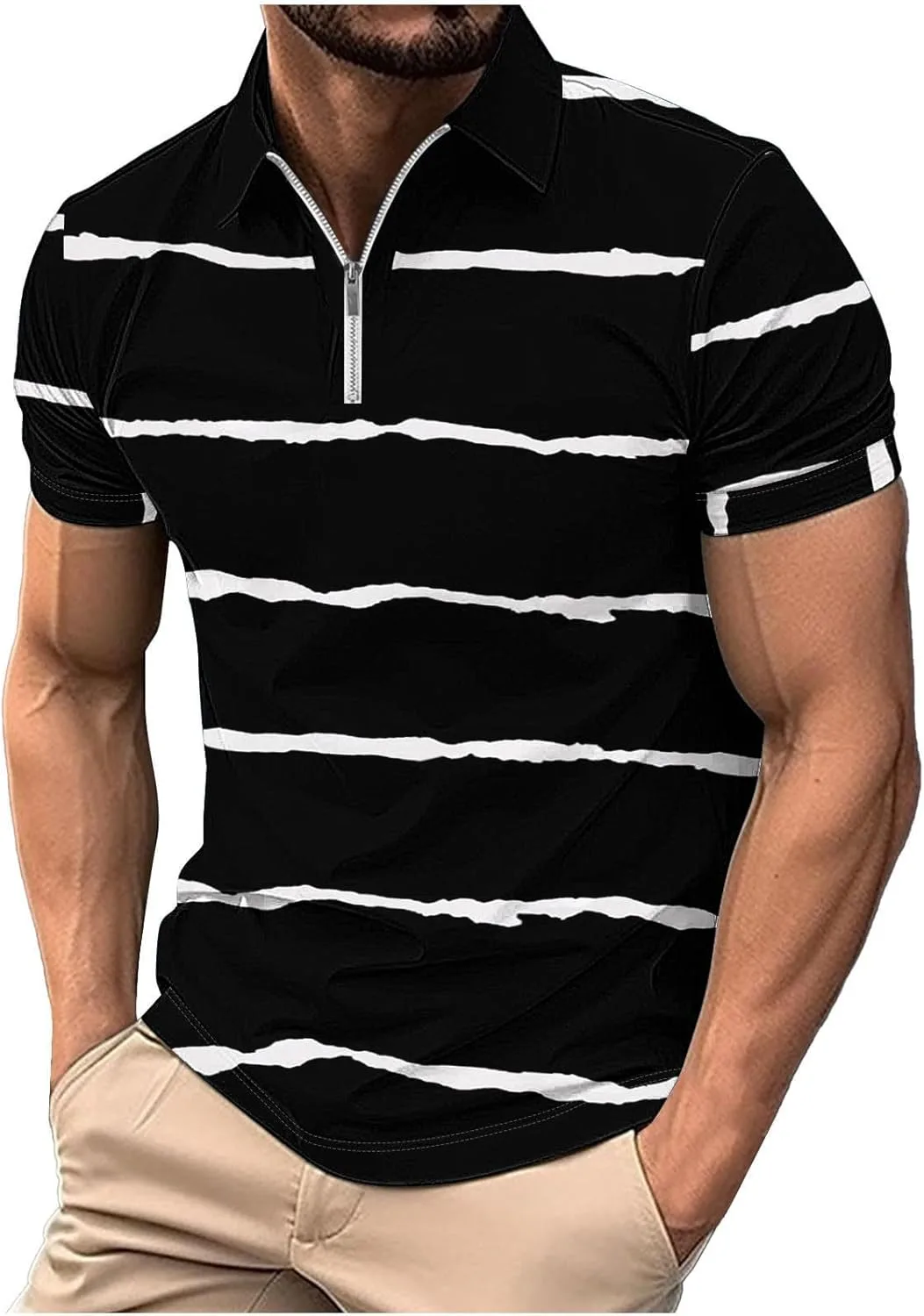 Мужская футболка-поло Casual с коротким рукавом
Мужская футболка-поло Casual с коротким рукавом