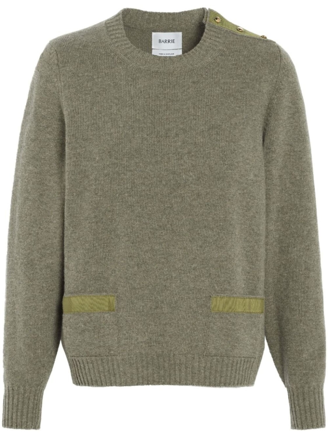 Barrie кашемировый джемпер с лентой, зеленый
Barrie кашемировый джемпер с лентой, зеленый
