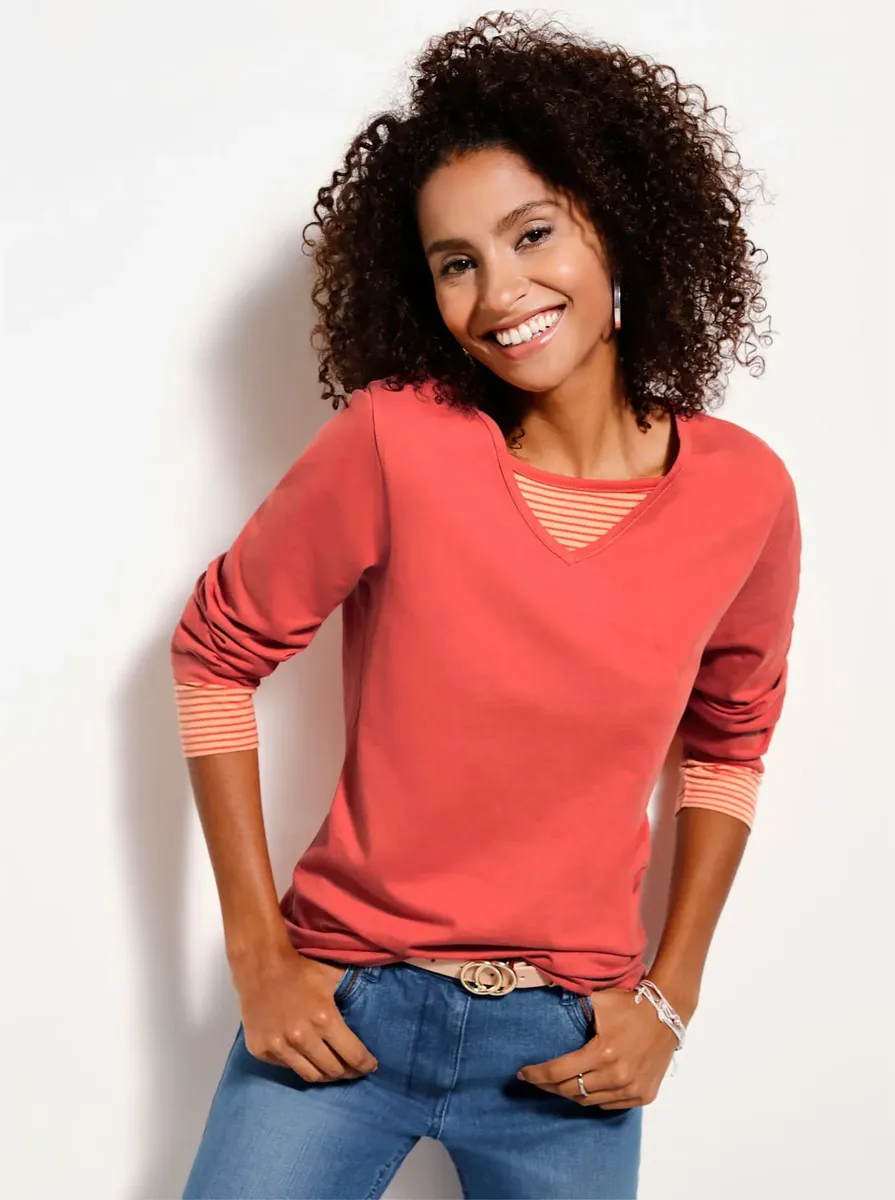 Рубашка Classic Basics с длинными рукавами "Shirt", терракотовый 
Рубашка Classic Basics с длинными рукавами "Shirt", терракотовый