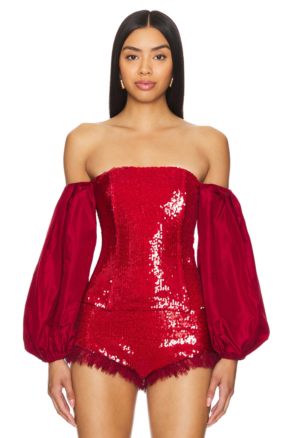 Топ с открытыми плечами Kim Shui, красный
Топ с открытыми плечами Kim Shui, красный