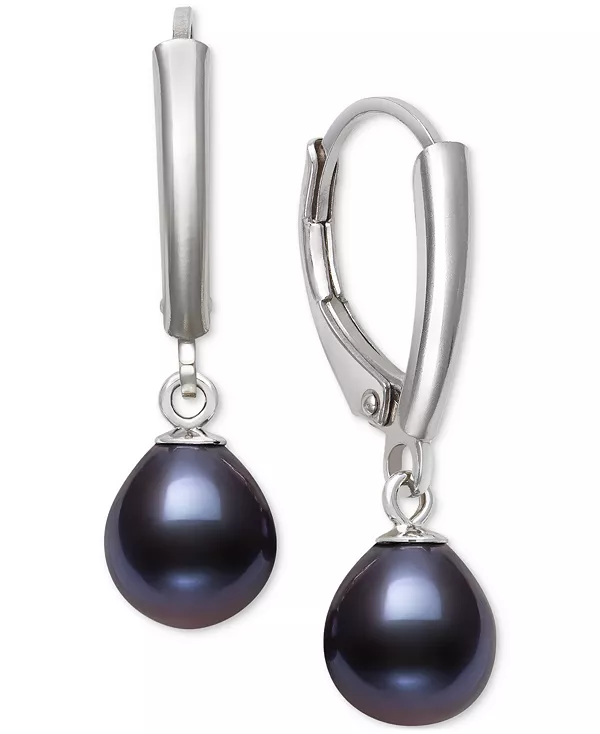 Серьги-Подвески с застежкой-рычагом из окрашенного культивированного пресноводного жемчуга (7-8 мм) из стерлингового серебра Belle De Mer, black
Серьги-Подвески с застежкой-рычагом из окрашенного культивированного пресноводного жемчуга (7-8 мм) из стерлингового серебра Belle De Mer, black