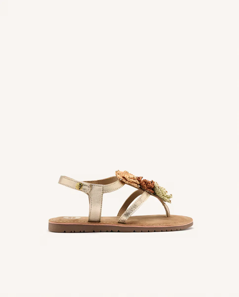 Золотые босоножки для девочек из металлизированной кожи со стелькой на подкладке Gioseppo, золотой
Золотые босоножки для девочек из металлизированной кожи со стелькой на подкладке Gioseppo, золотой