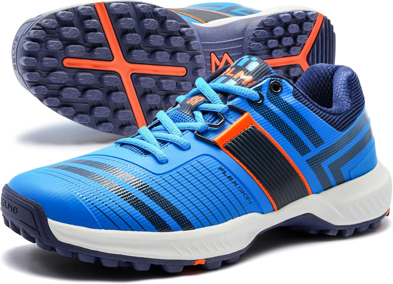 Кроссовки для крикета SOLM8 S8 с резиновыми шипами - профессиональные бутсы для мужчин для игры на уличном газоне/траве, с широкой носочной частью, системой шнуровки Speed-Fit и новой гелевой амортизирующей стелькой, синий
Кроссовки для крикета SOLM8 S8 с резиновыми шипами - профессиональные бутсы для мужчин для игры на уличном газоне/траве, с широкой носочной частью, системой шнуровки Speed-Fit и новой гелевой амортизирующей стелькой, синий