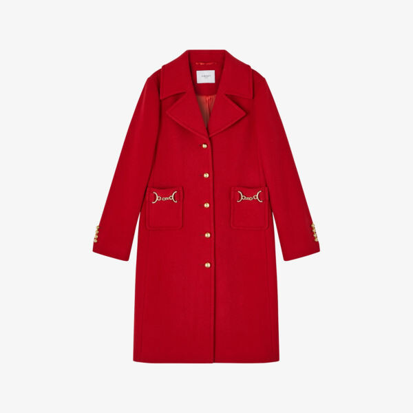Пальто Spencer из смесовой шерсти с трензелем Lk Bennett, красный
Пальто Spencer из смесовой шерсти с трензелем Lk Bennett, красный
