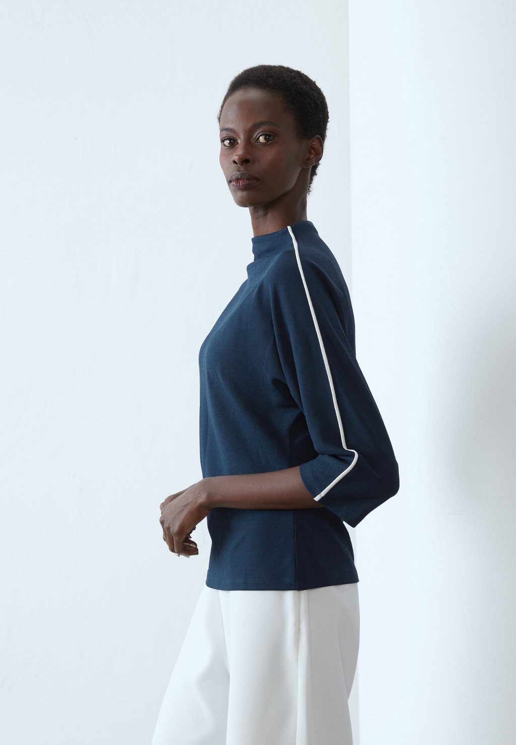 Топ с длинными рукавами Anna Field, темно-синий 
Топ с длинными рукавами Anna Field, темно-синий