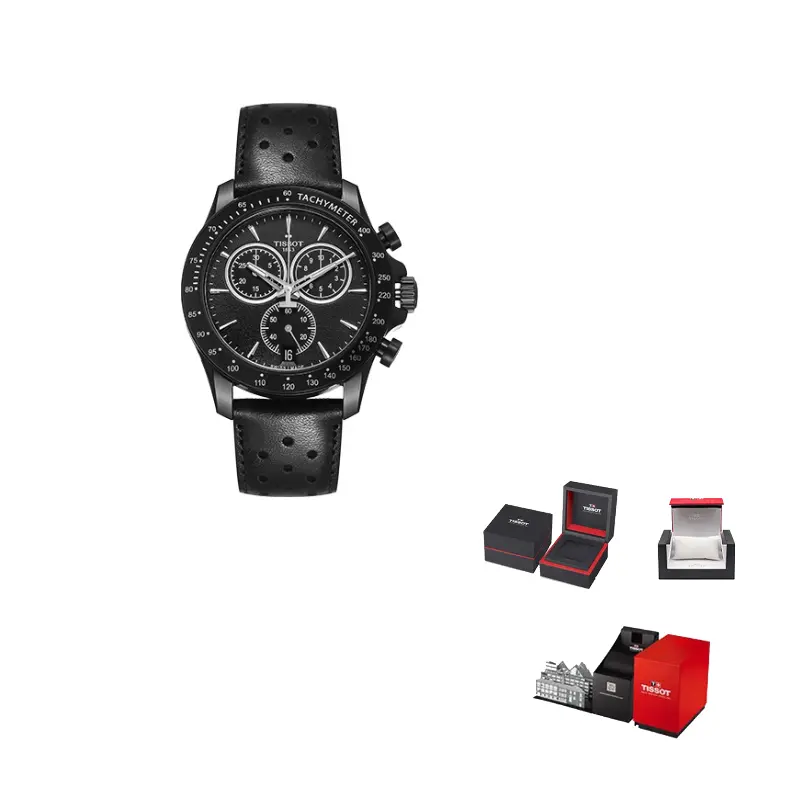 Мужские часы V8 Quartz Movement, 42.5 мм, черный циферблат, корпус из нержавеющей стали, кожаный ремешок TISSOT, черный Dial
Мужские часы V8 Quartz Movement, 42.5 мм, черный циферблат, корпус из нержавеющей стали, кожаный ремешок TISSOT, черный Dial