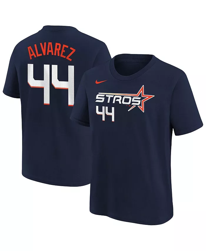Футболка с именем и номером Houston Astros Fuse City Connect для подростков, Джордан Альварес, темно-синяя Nike
Футболка с именем и номером Houston Astros Fuse City Connect для подростков, Джордан Альварес, темно-синяя Nike