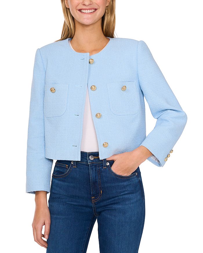 Короткая куртка February без воротника CeCe, синий
Короткая куртка February без воротника CeCe, синий