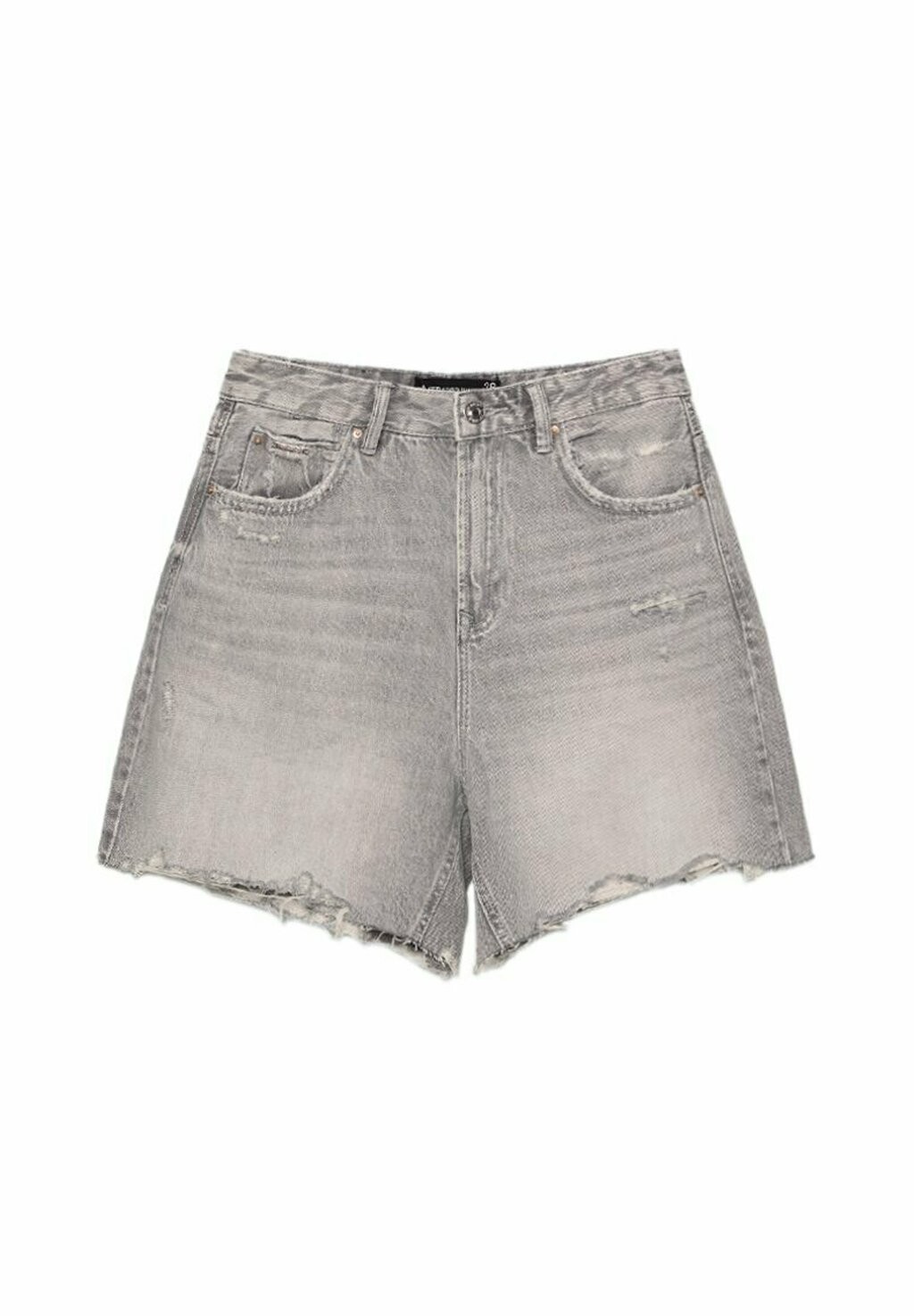 Джинсовые шорты Stradivarius, серый деним
Джинсовые шорты Stradivarius, серый деним