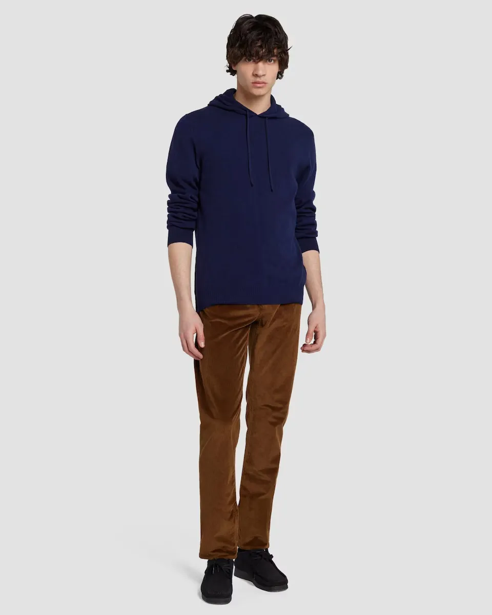 Узкие мужские вельветовые брюки синего цвета 7 For all mankind, синий 
Узкие мужские вельветовые брюки синего цвета 7 For all mankind, синий