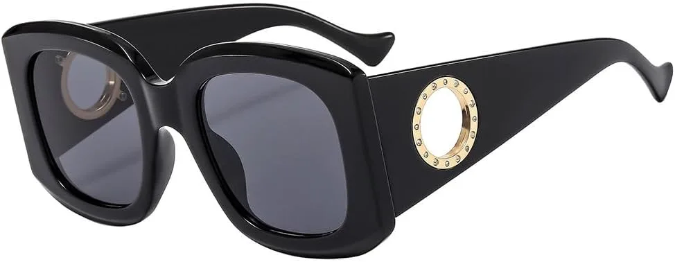 Большие солнцезащитные очки для женщин в винтажном стиле, мужские солнцезащитные очки, защита от УФ-излучения UV400, роскошные женские очки TKKTLLT, Black
Большие солнцезащитные очки для женщин в винтажном стиле, мужские солнцезащитные очки, защита от УФ-излучения UV400, роскошные женские очки TKKTLLT, Black