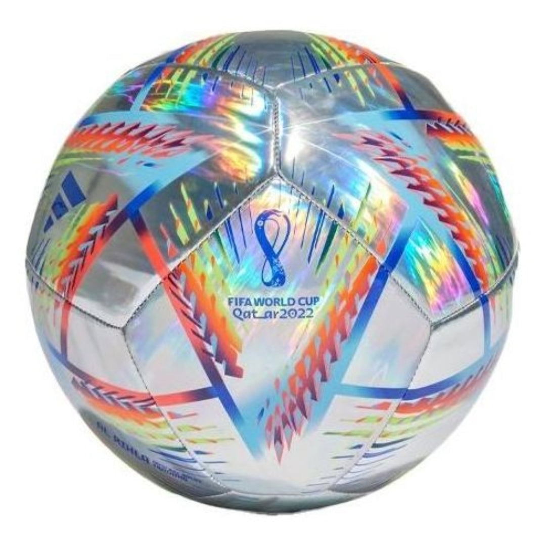 Тренировочный голографический мяч Adidas Al Rihla, цвет «Серебристо-синий»
Тренировочный голографический мяч Adidas Al Rihla, цвет «Серебристо-синий»