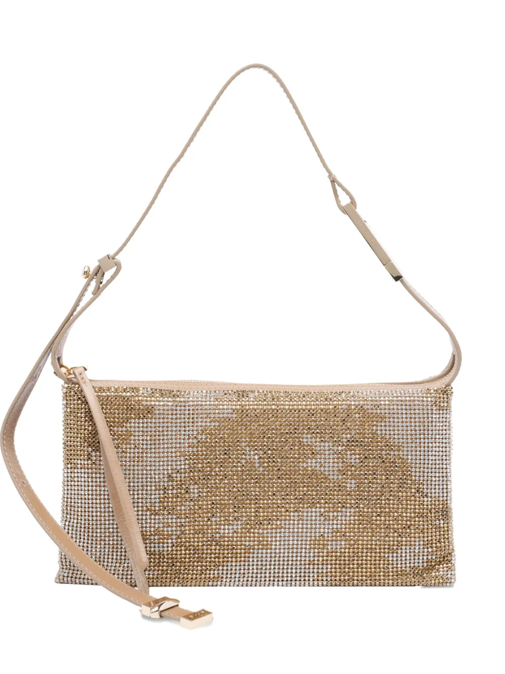 Сумка на плечо с кристаллами Benedetta Bruzziches, коричневый 
Сумка на плечо с кристаллами Benedetta Bruzziches, коричневый