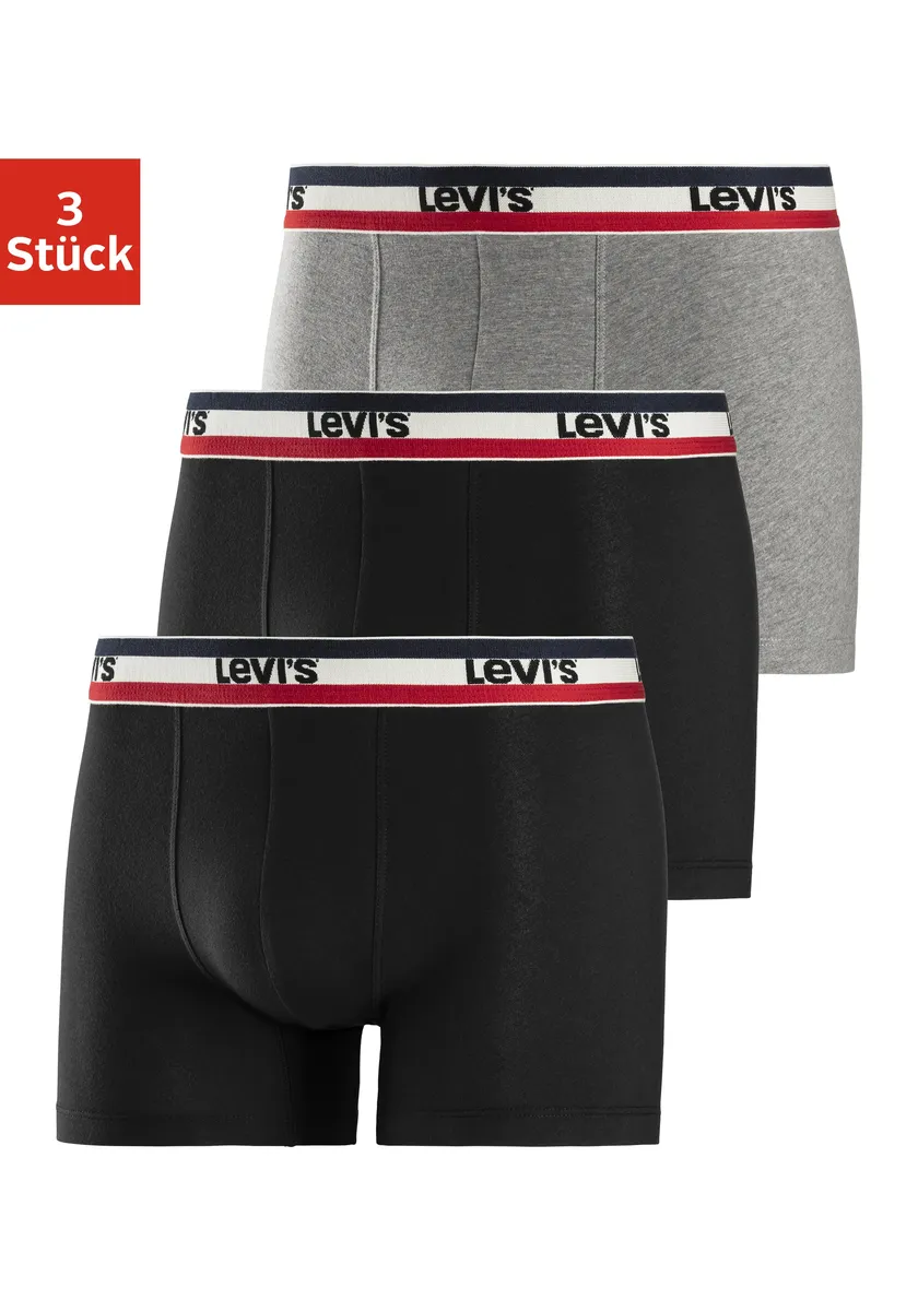Боксеры Levi's (комплект из 3 шт.), с контрастным поясом с логотипом, черный
Боксеры Levi's (комплект из 3 шт.), с контрастным поясом с логотипом, черный